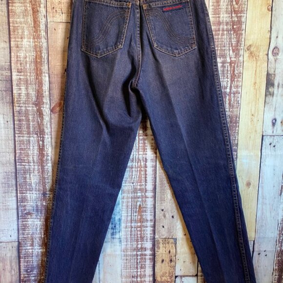 80's Bobbie Brooks Purple Denim High Waisted Jeans Size 27 x 29 - Picture 4 of 6